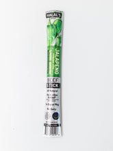 Load image into Gallery viewer, Halal&#39;s Best Jalapeno Beef Stick in package, front view