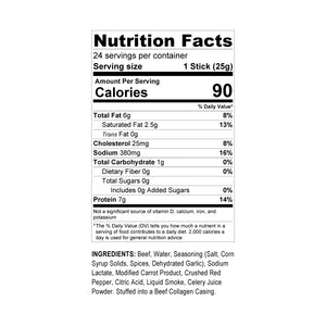 Halal's Best Crushed Red Pepper Beef Stick nutrition facts