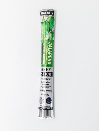 Halal's Best Jalapeno Beef Stick in package, front view